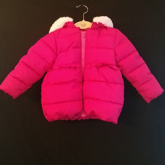 Gymboree Other - Gymboree Girls Pink Coat Puffy Fleece-lined 2T